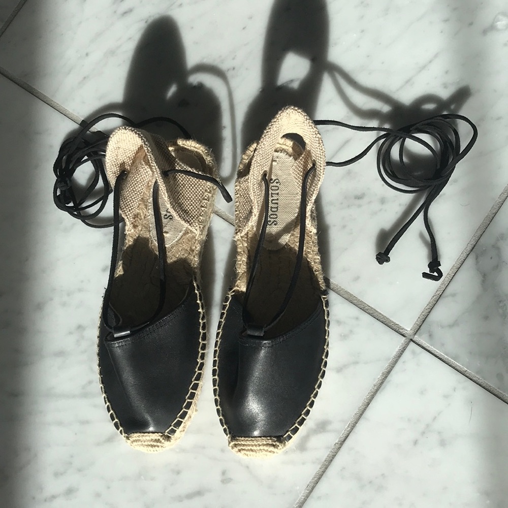 Soludos Lace-up Espadrille Sandals